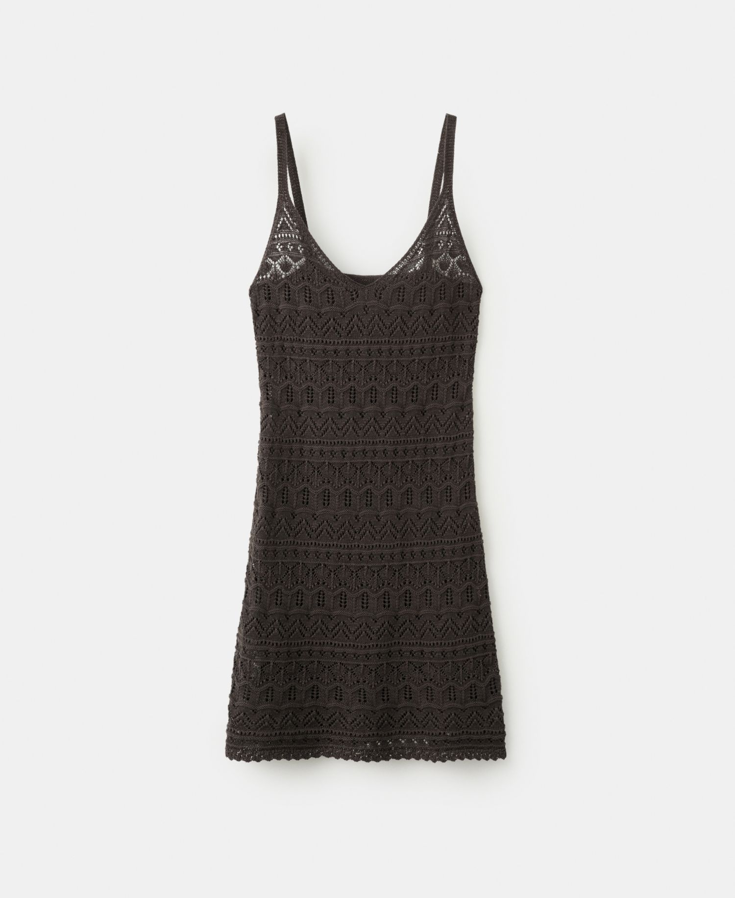 Women's Scalloped Hem Crocheted Dress