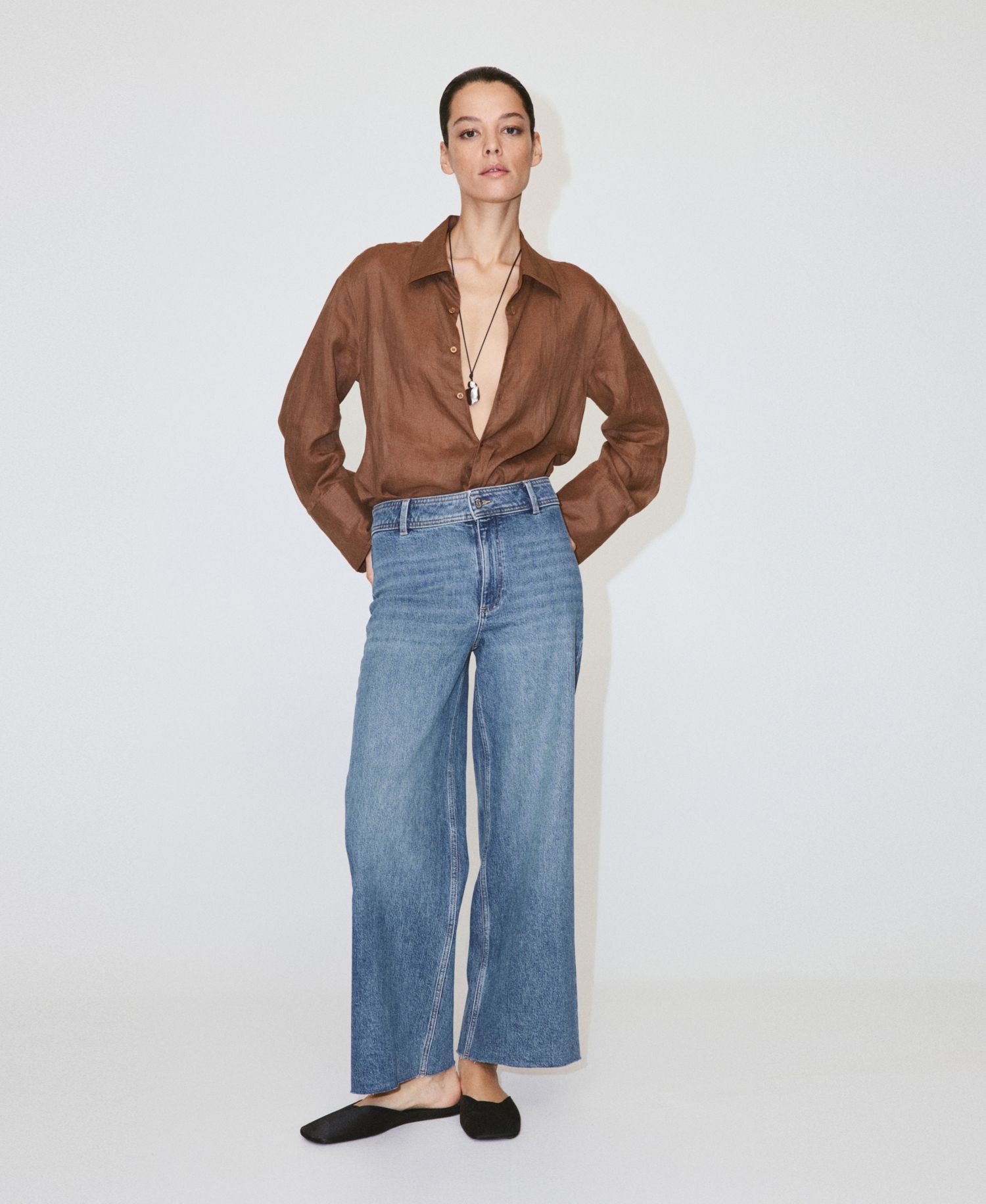 Women's Catherin Culotte High-Rise Jeans