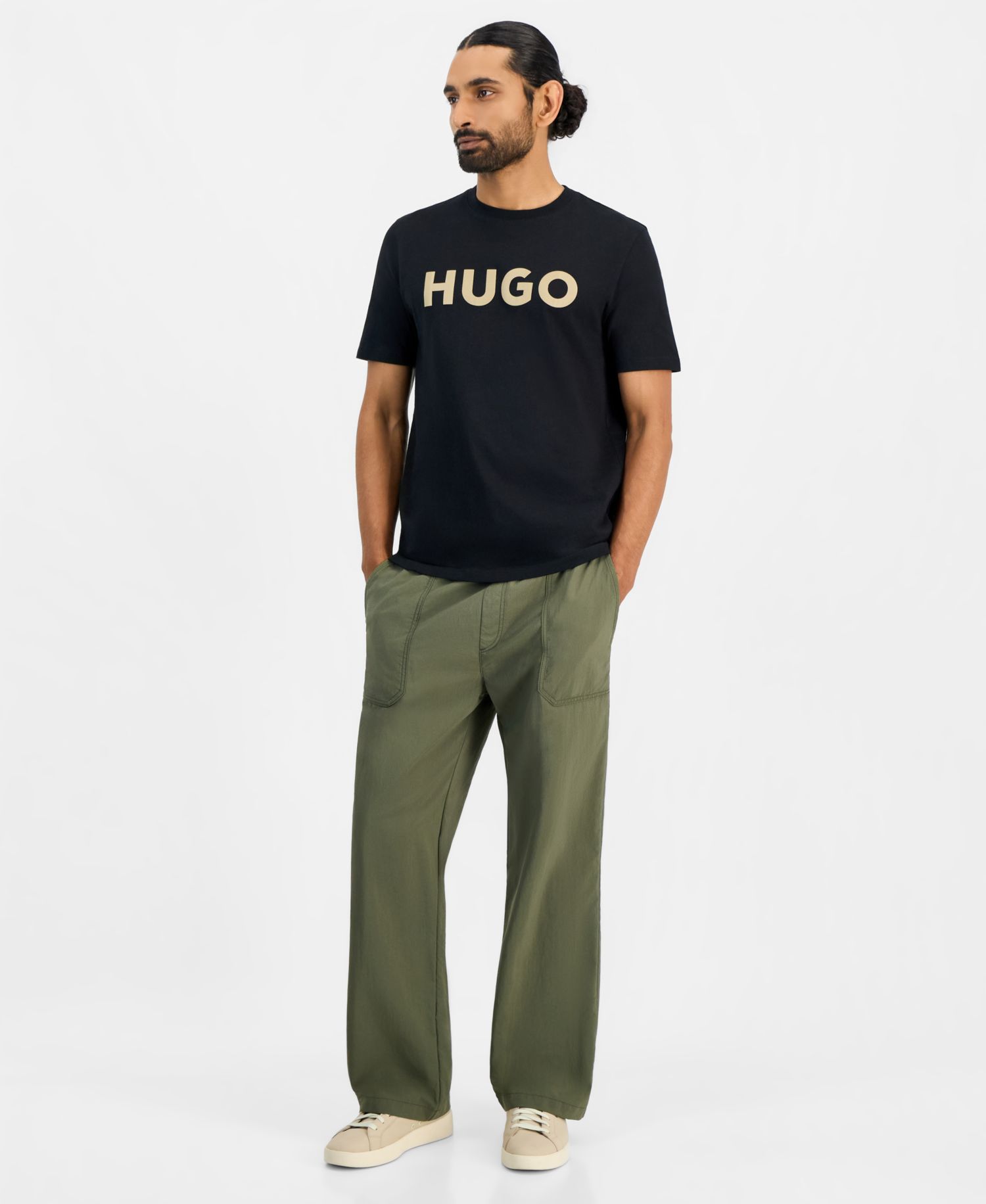 HUGO by Men's Dulivio Logo Crewneck T-Shirt