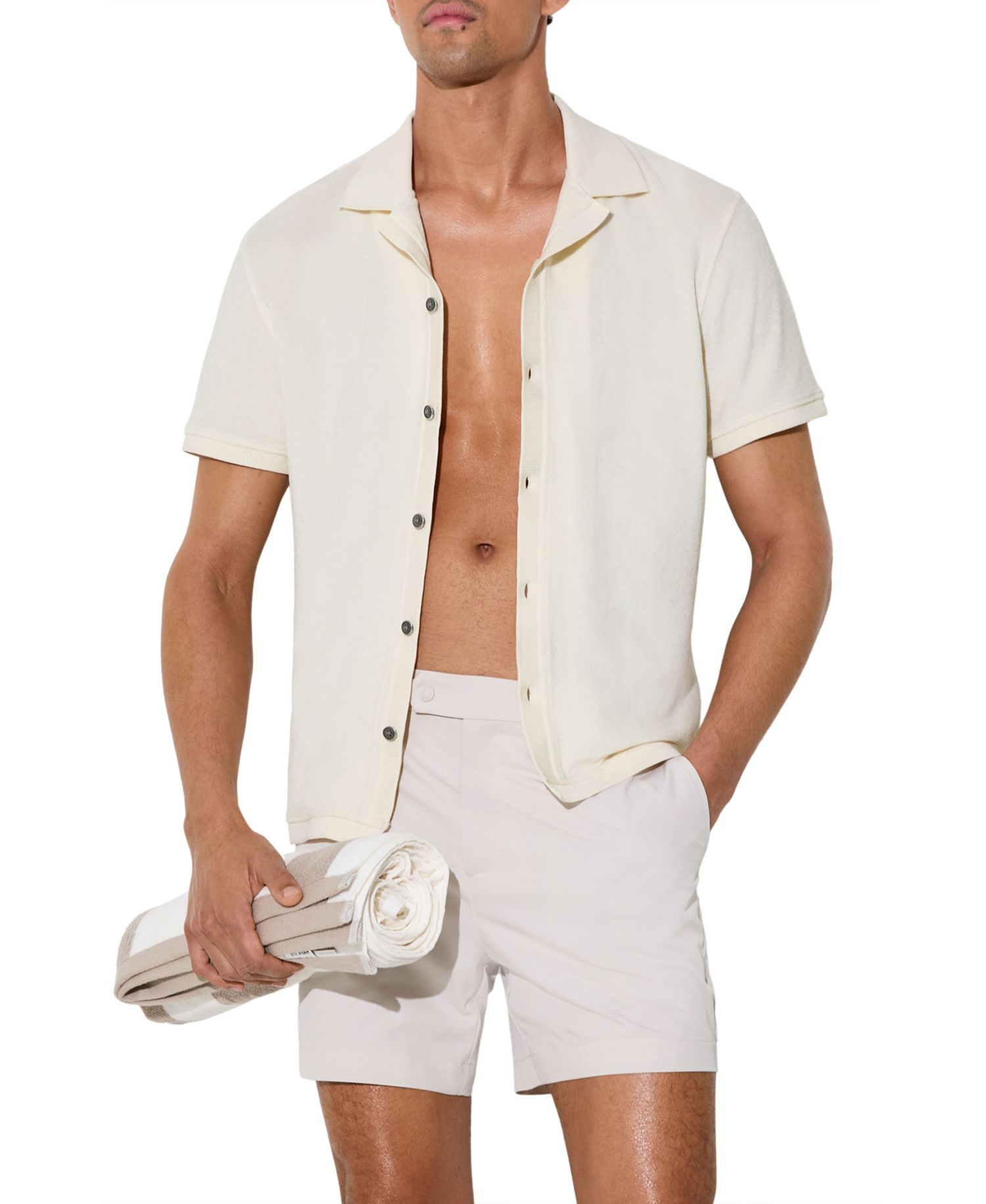 Men's Eden Towelling Short-Sleeve Shirt