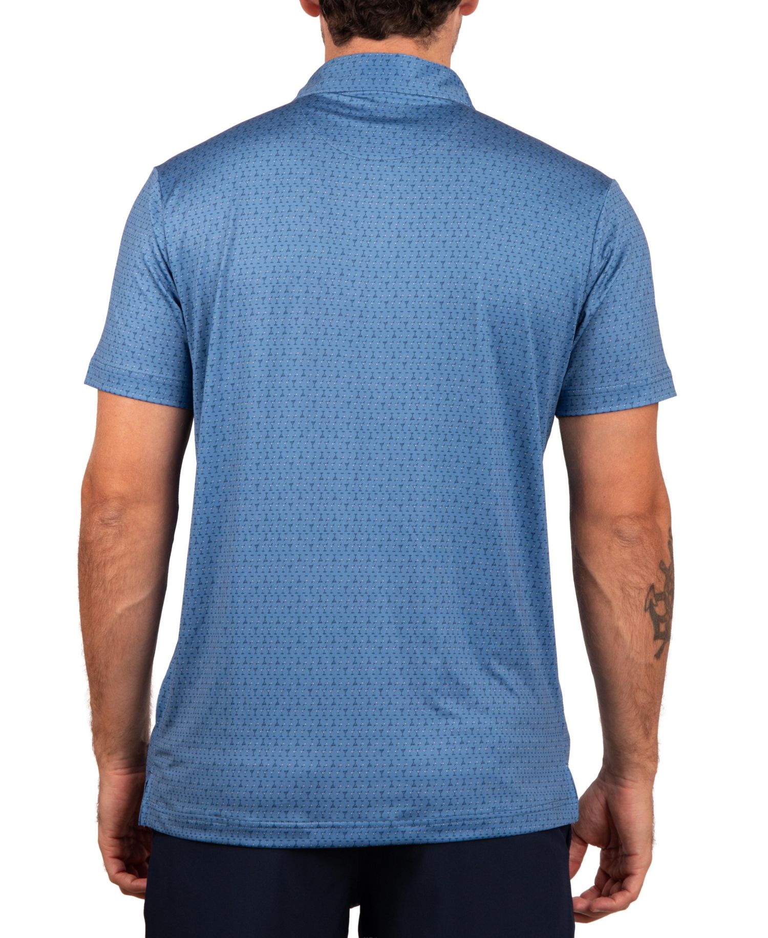 Men's Martini Glasses Performance Polo