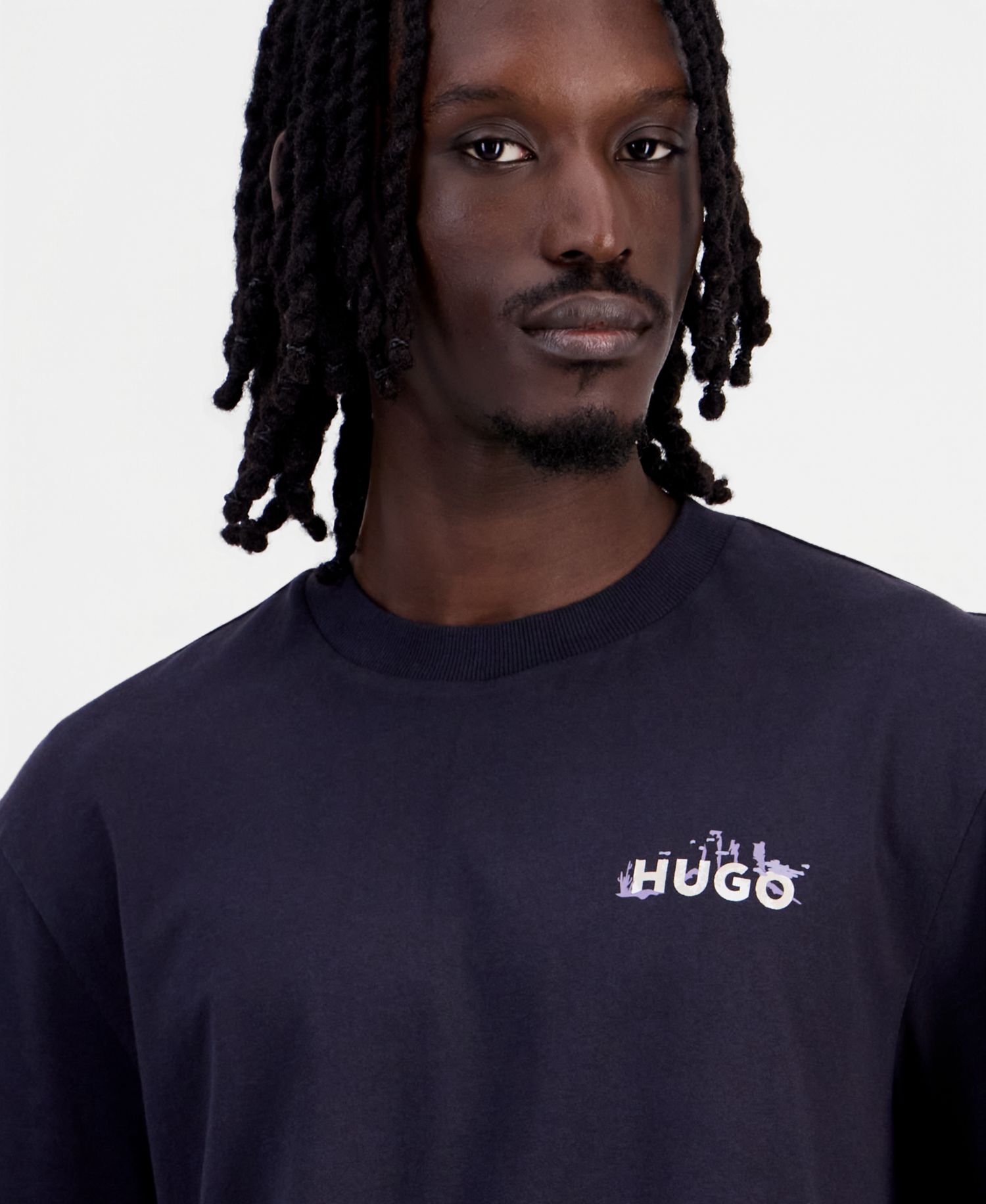 HUGO by Men's Noxwash Graphic Crewneck T-Shirt