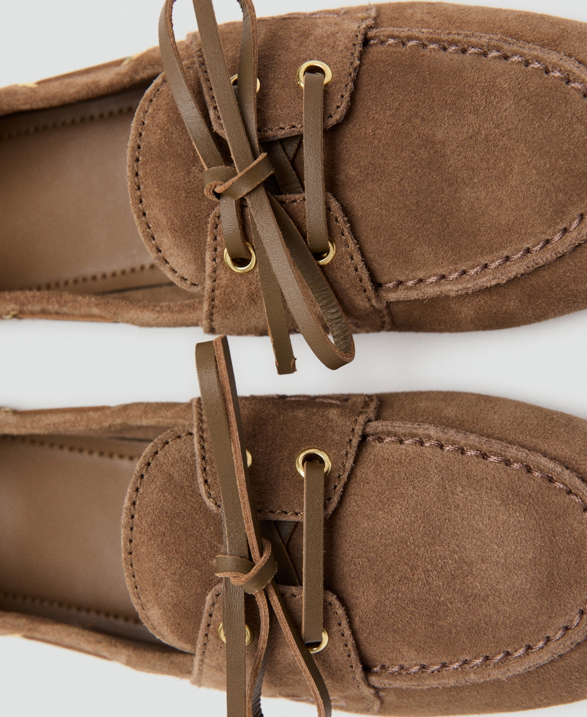 Mango Women's Suede Boat Shoes