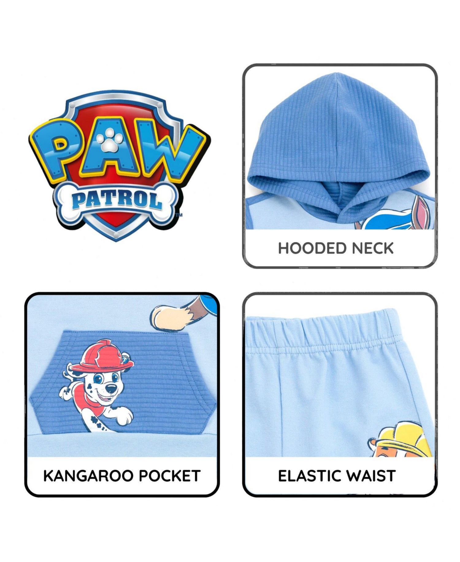Baby Boys ( 0TO 3 to 24 M ) ' 2-Piece Hooded Tee and Shorts Set