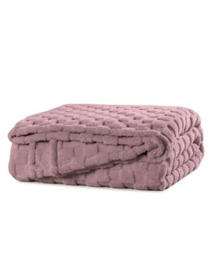 Jacquard Sherpa Soft Blanket, Twin