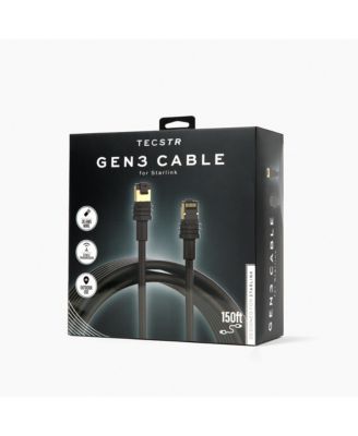 Starlink Gen 3 150 ft Braided-Shield Weatherproof Cable Compatible with Starlink Gen 3