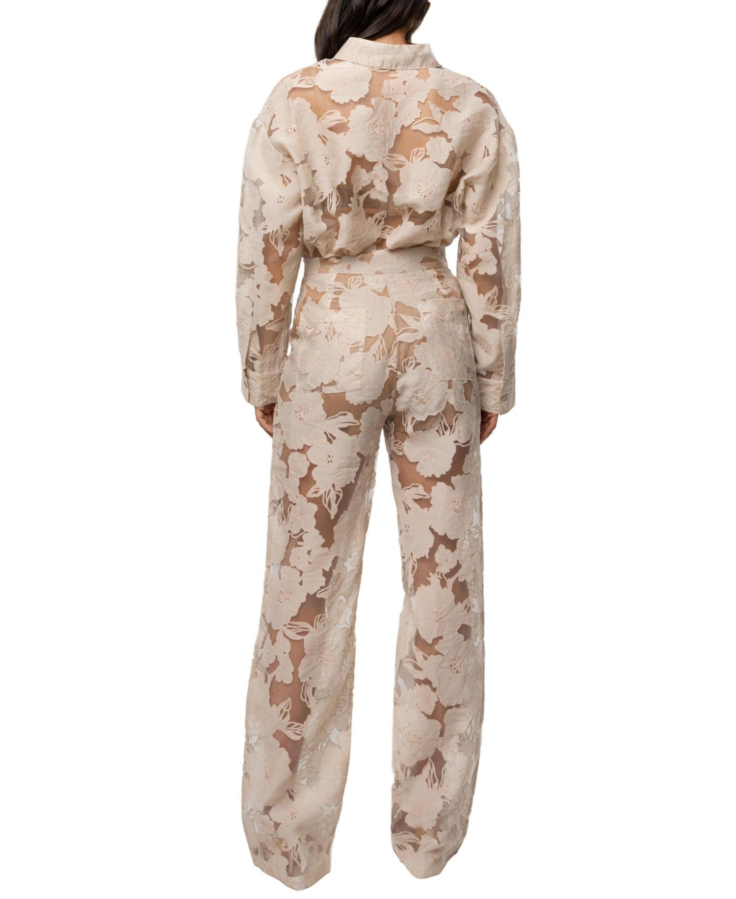 Women's Organza Floral Pant