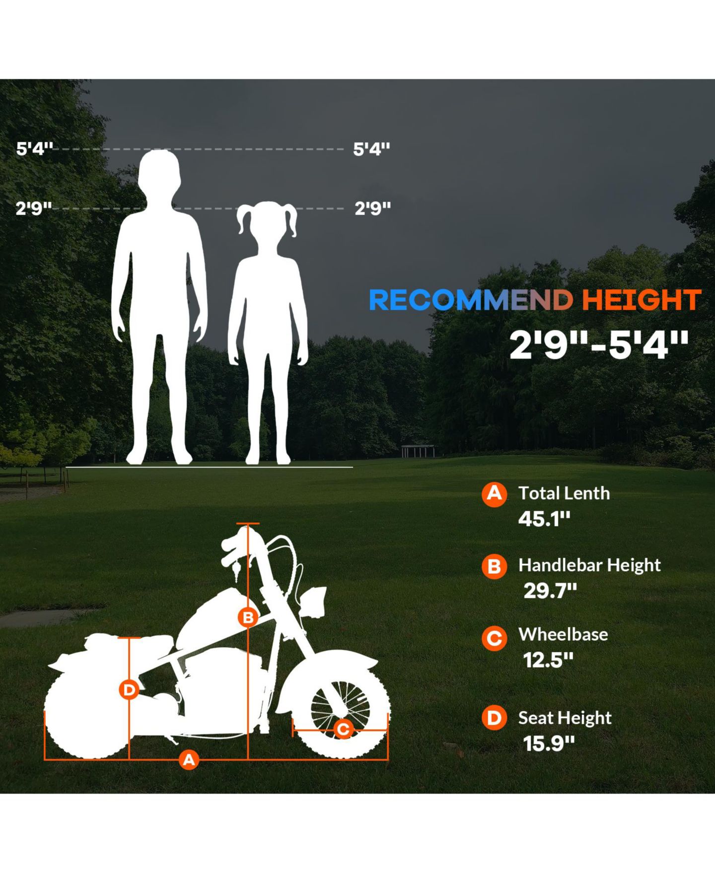 Детская игрушка homfan Metal Electric Two-Wheel Kids Ride-On Motorcycle, Ages 3-13, цвет: Синий — фото 2