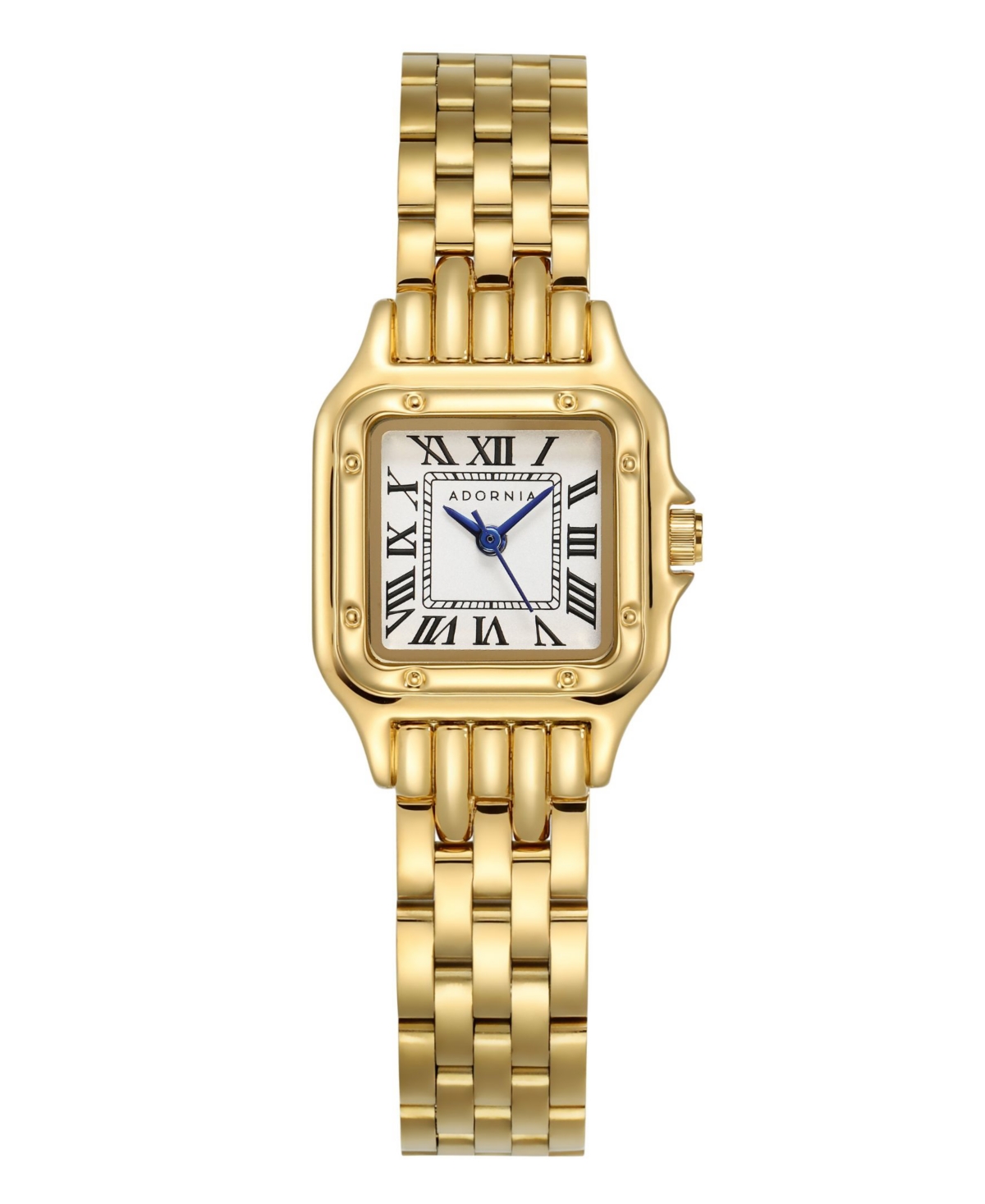Adornia Women's Gold Paris White Face Watch