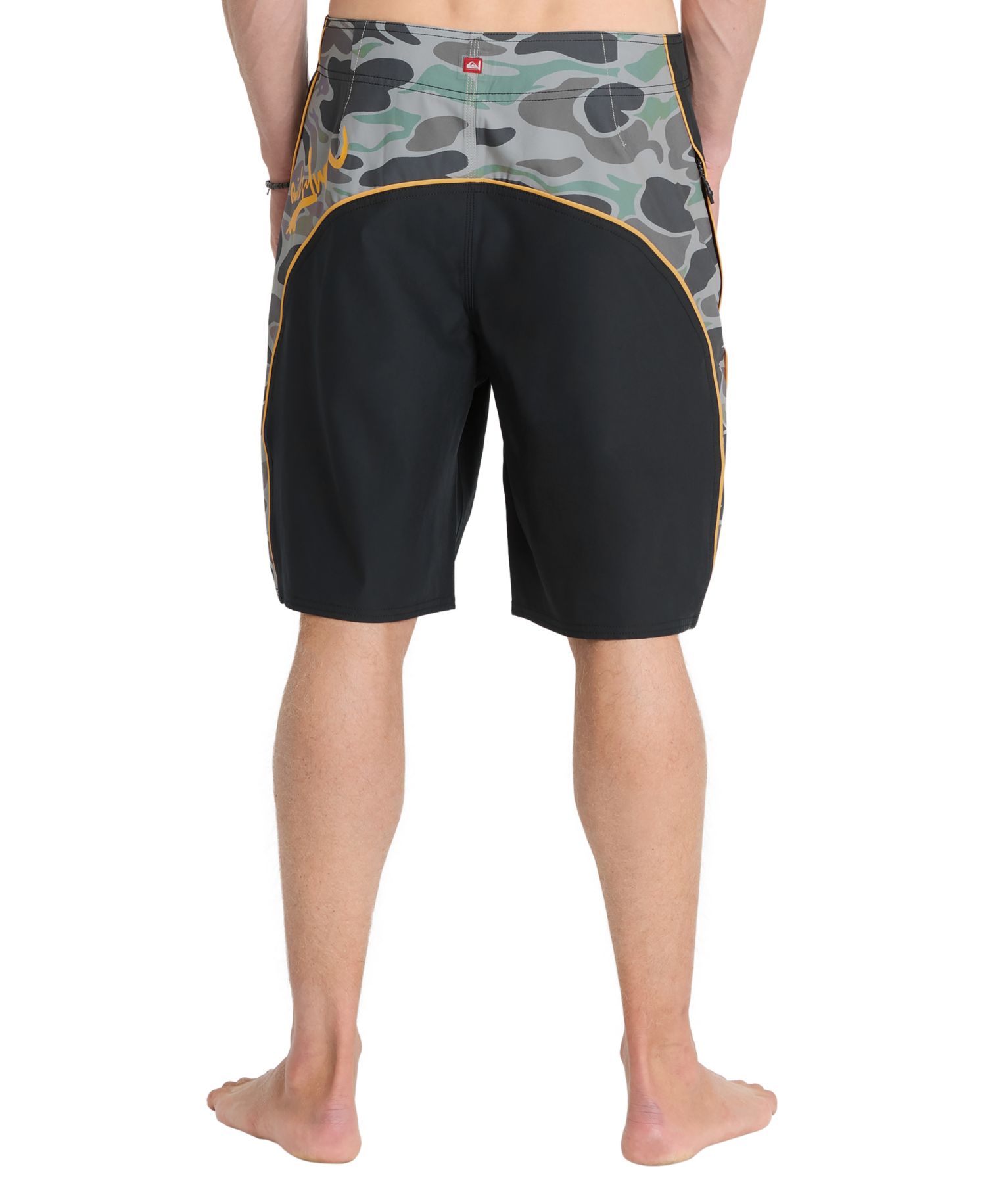 Men's Stretch Contrast Side Panel Swim Shorts