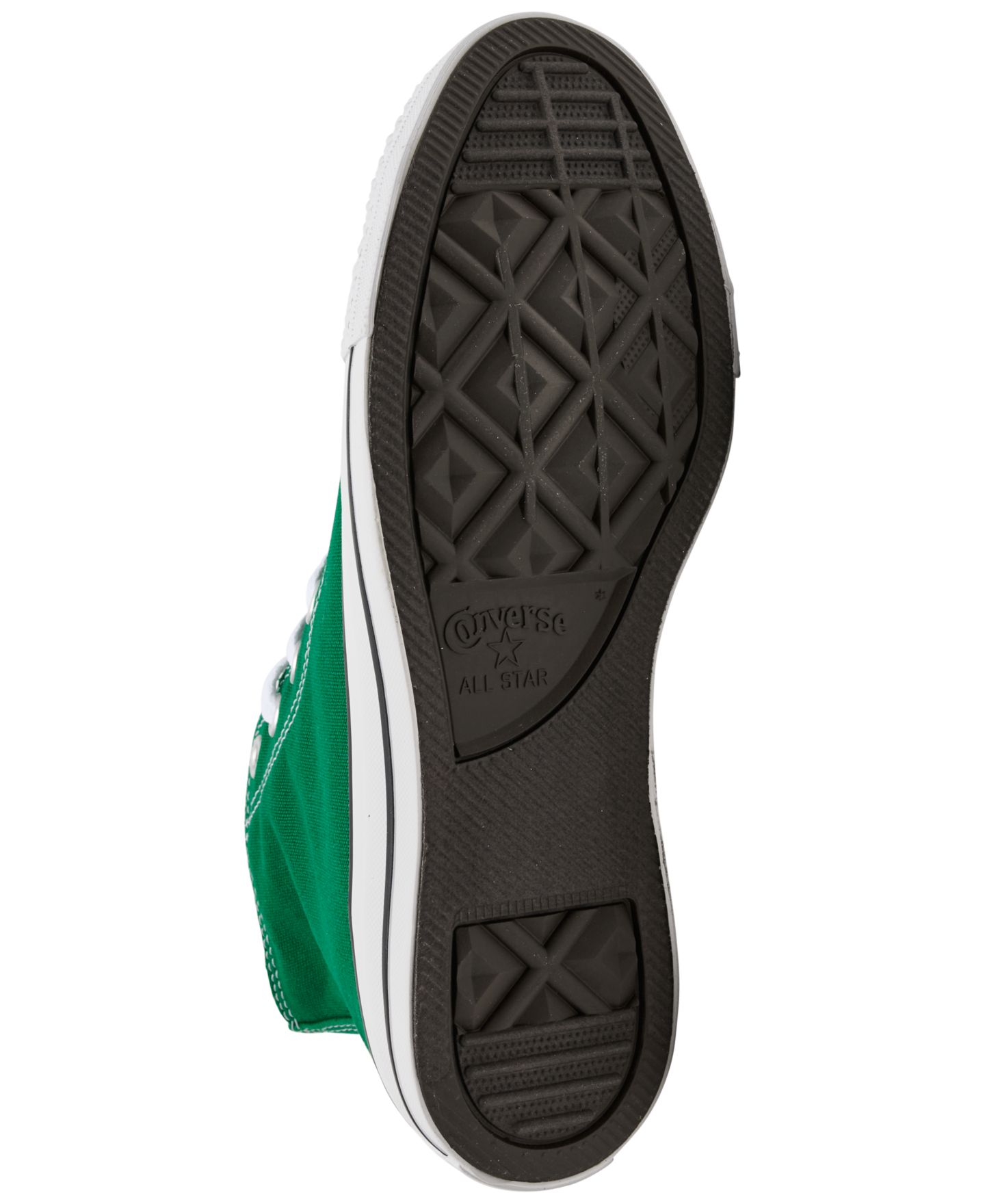 Женские кроссовки Converse Chuck Taylor High Top, цвет: Зелёный / Белый — фото 6