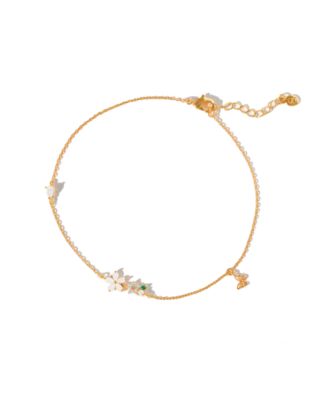 Crystal Butterfly Meadow Anklet