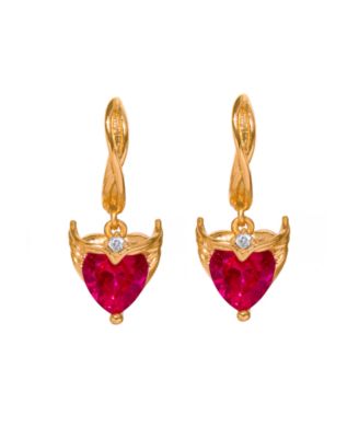 Crystal Marvel's Scarlet Witch Heartspell Hoop Earrings