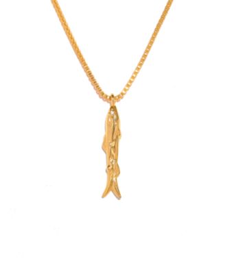Gold-Plated Crystal Off the Hook Necklace