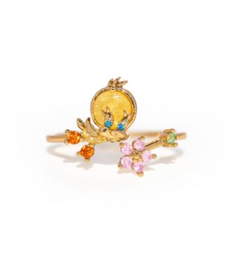 Crystal Looney Tunes Tweety Bird Adjustable Ring