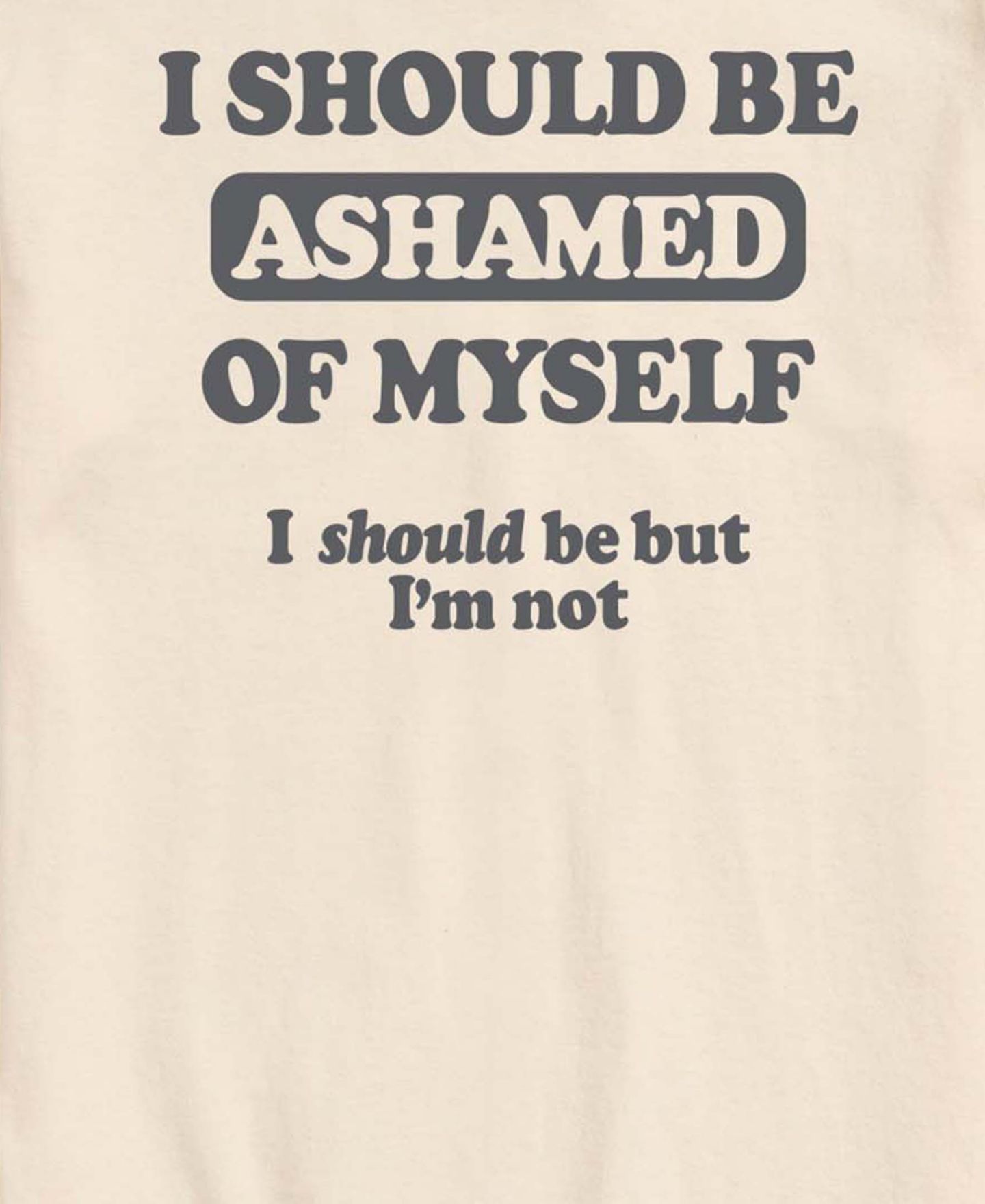 Мужская футболка AIRWAVES Should Be Ashamed Short-Sleeve Graphic, цвет: Кремовый — фото 3