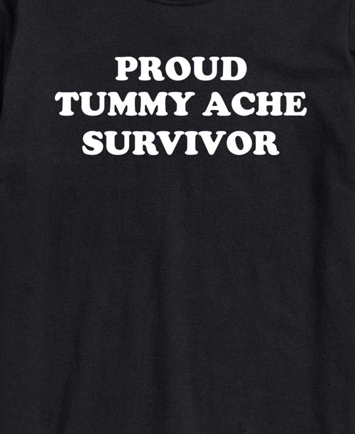 Мужская футболка AIRWAVES Proud Tummy Ache Survivor Short-Sleeve Graphic, цвет: Чёрный — фото 3
