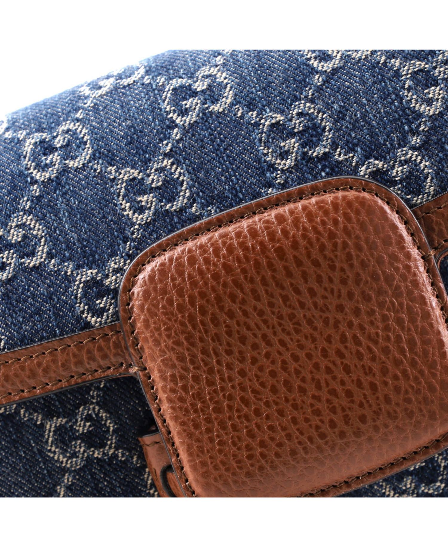 Mini Horsebit 1955 Shoulder Bag GG Denim