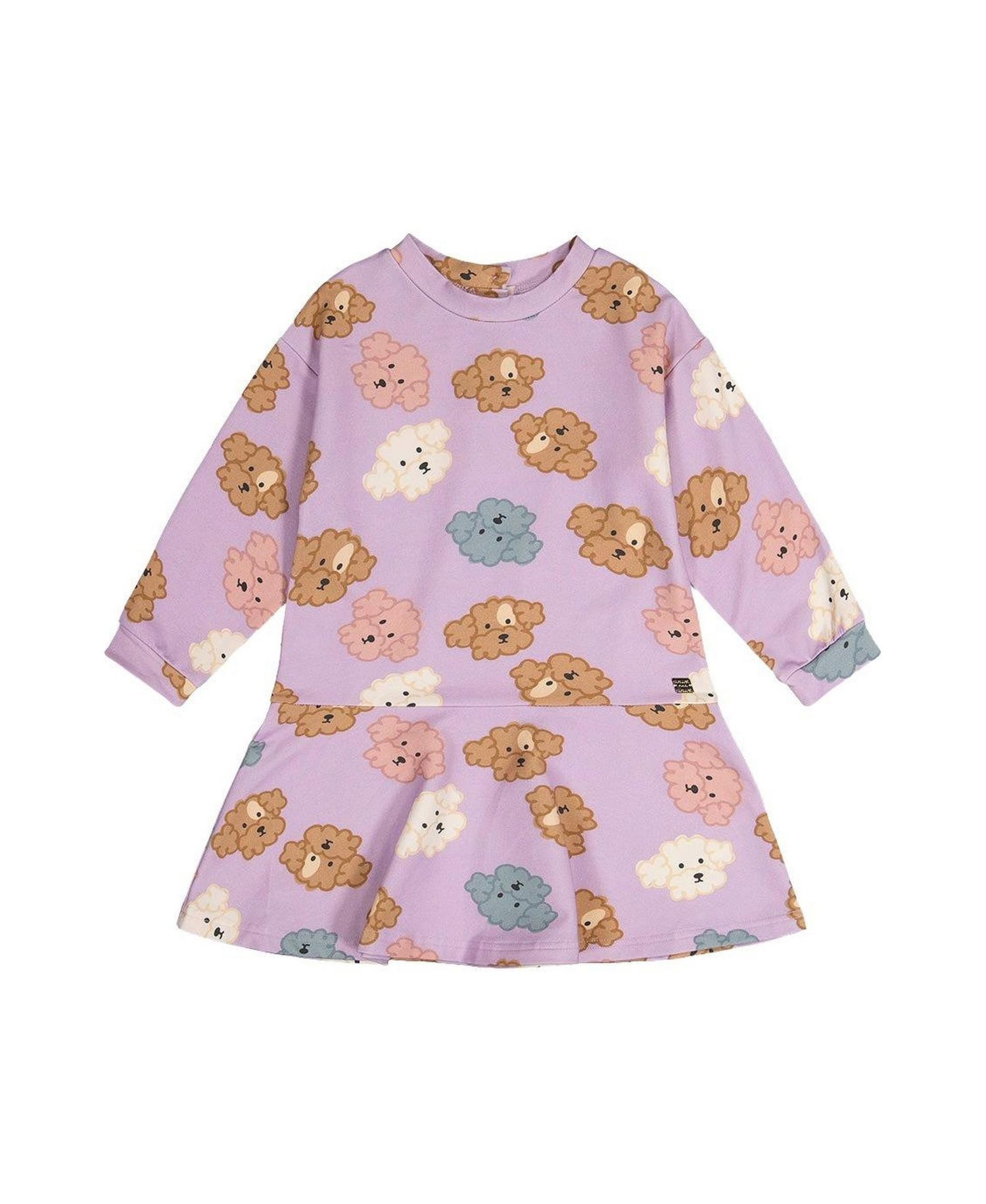 Big Girls (6- 12) French Terry Dress Poodle Print