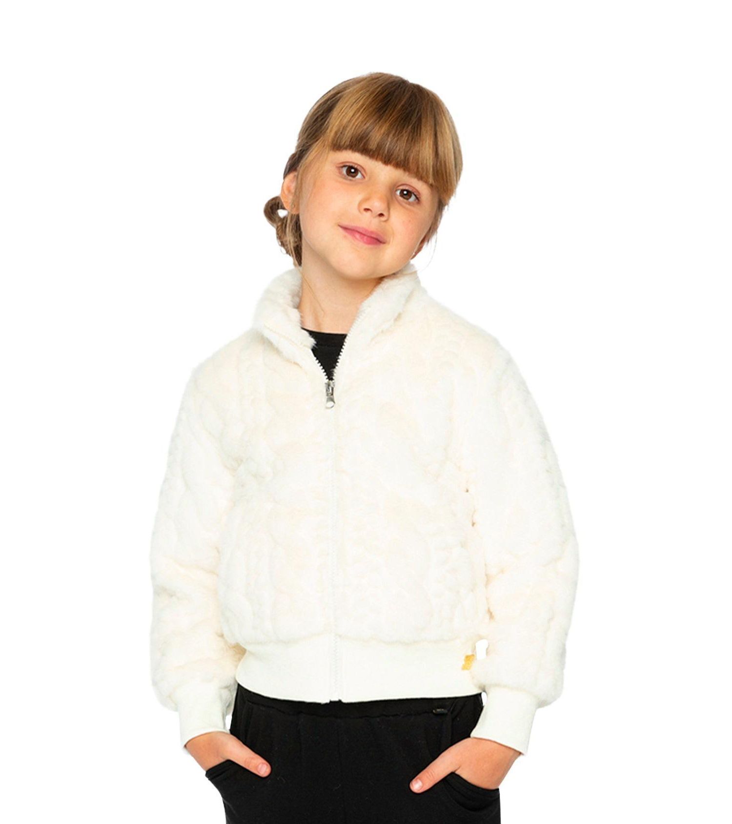 Toddler Girl (2-5) Faux Fur Jacquard Jacket