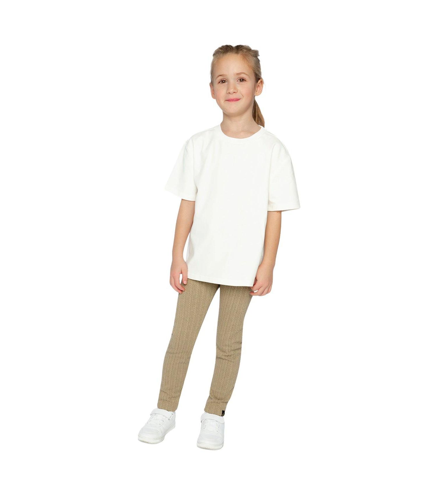 Little and Big Girl(6-12) Jacquard Leggings Sage