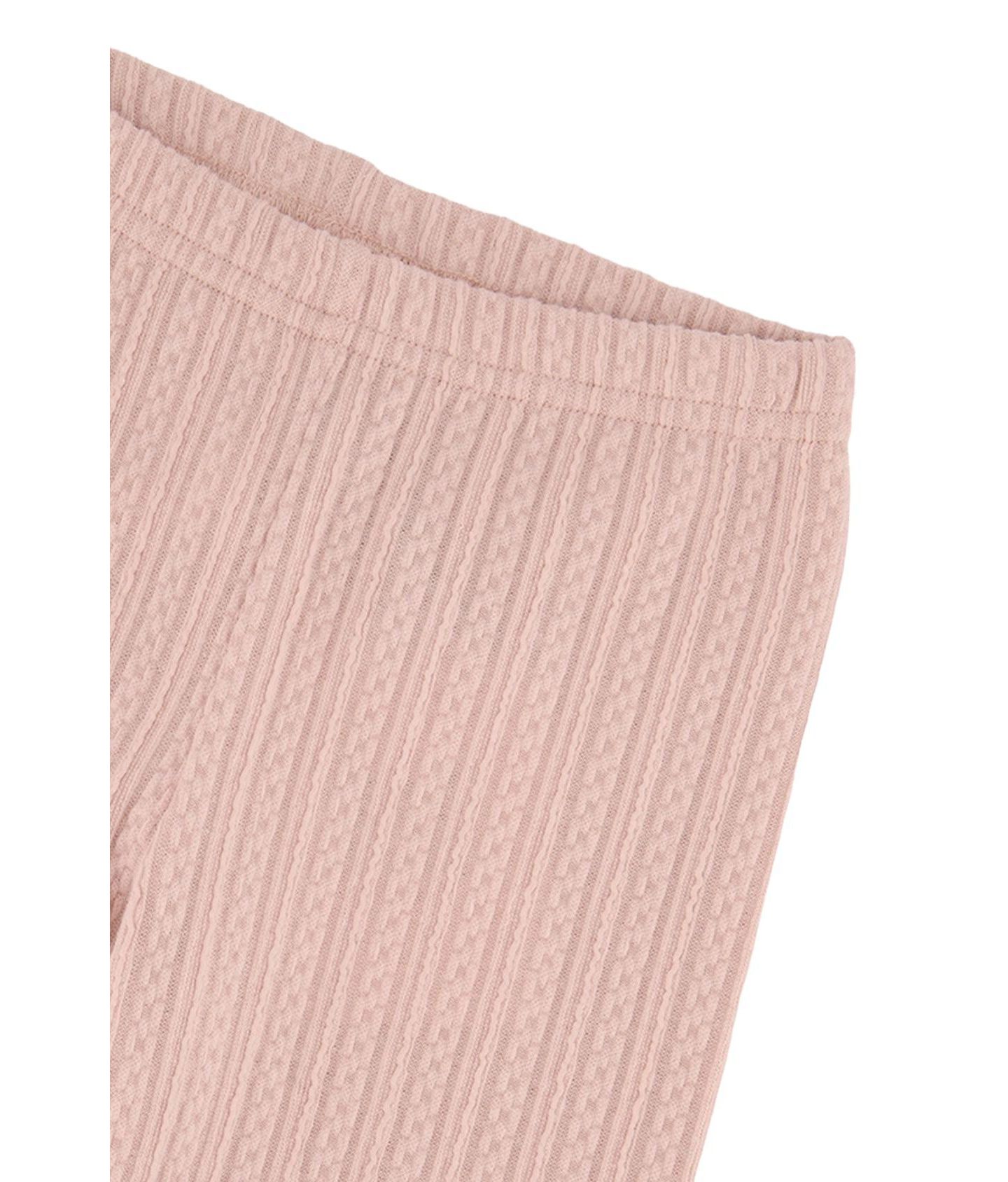 Леггинсы Deux par Deux Jacquard Leggings Pale Dusty для девочек, цвет: Бледный пыльный розовый — фото 7