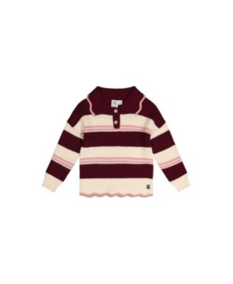 Toddler Girls (2T-5T)Scalloped Collar Sweater