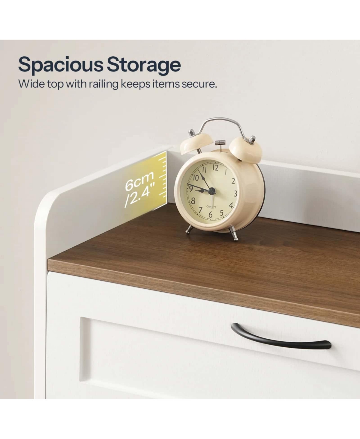 Slickblue Shoe Storage Cabinet Farmhouse Design with Flip-Down Drawers