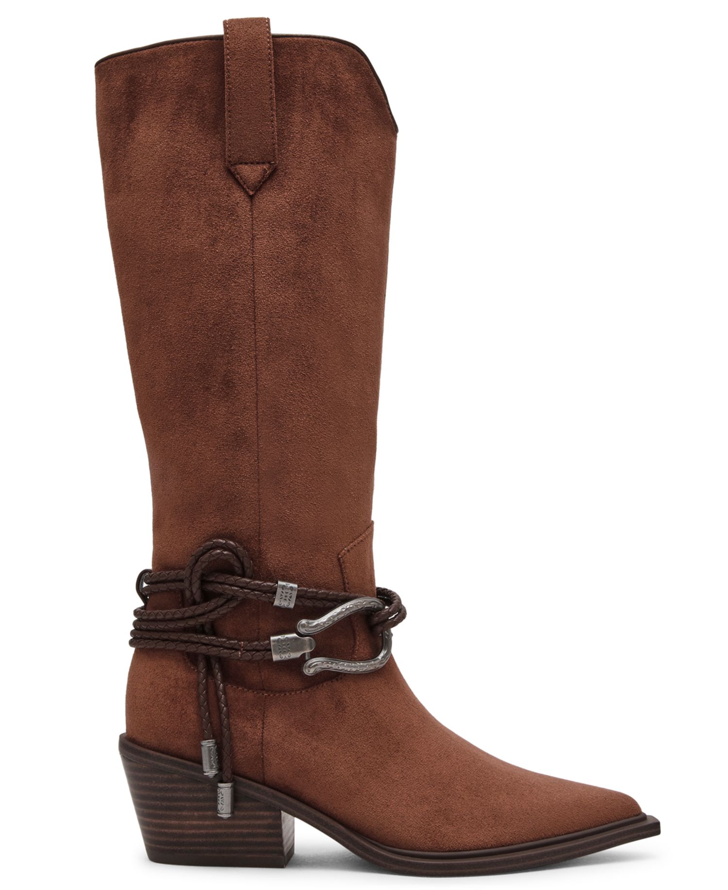 Women's Gennie Braided Buckle Western Tall Boots