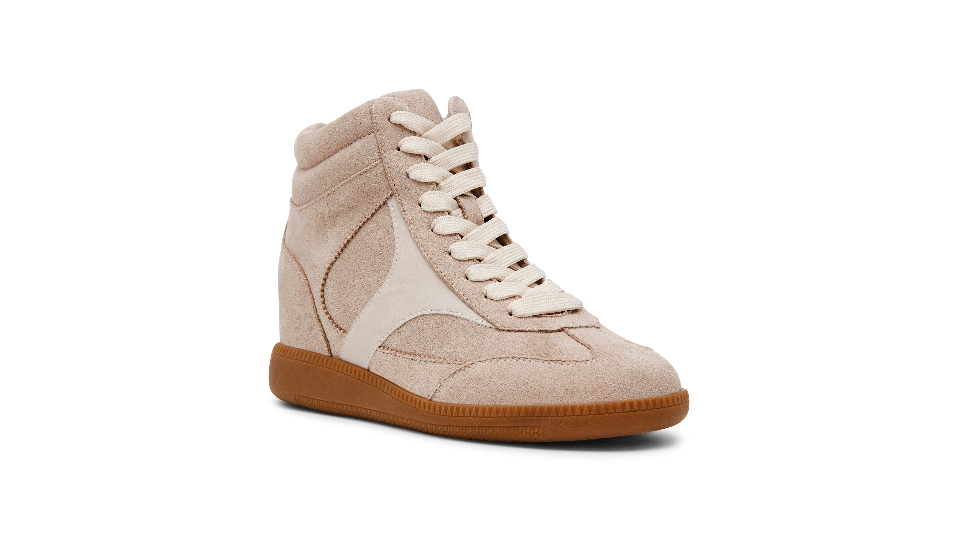 Dv Dolce Vita Women's Camdan High Top Lace-Up Wedge Sneakers