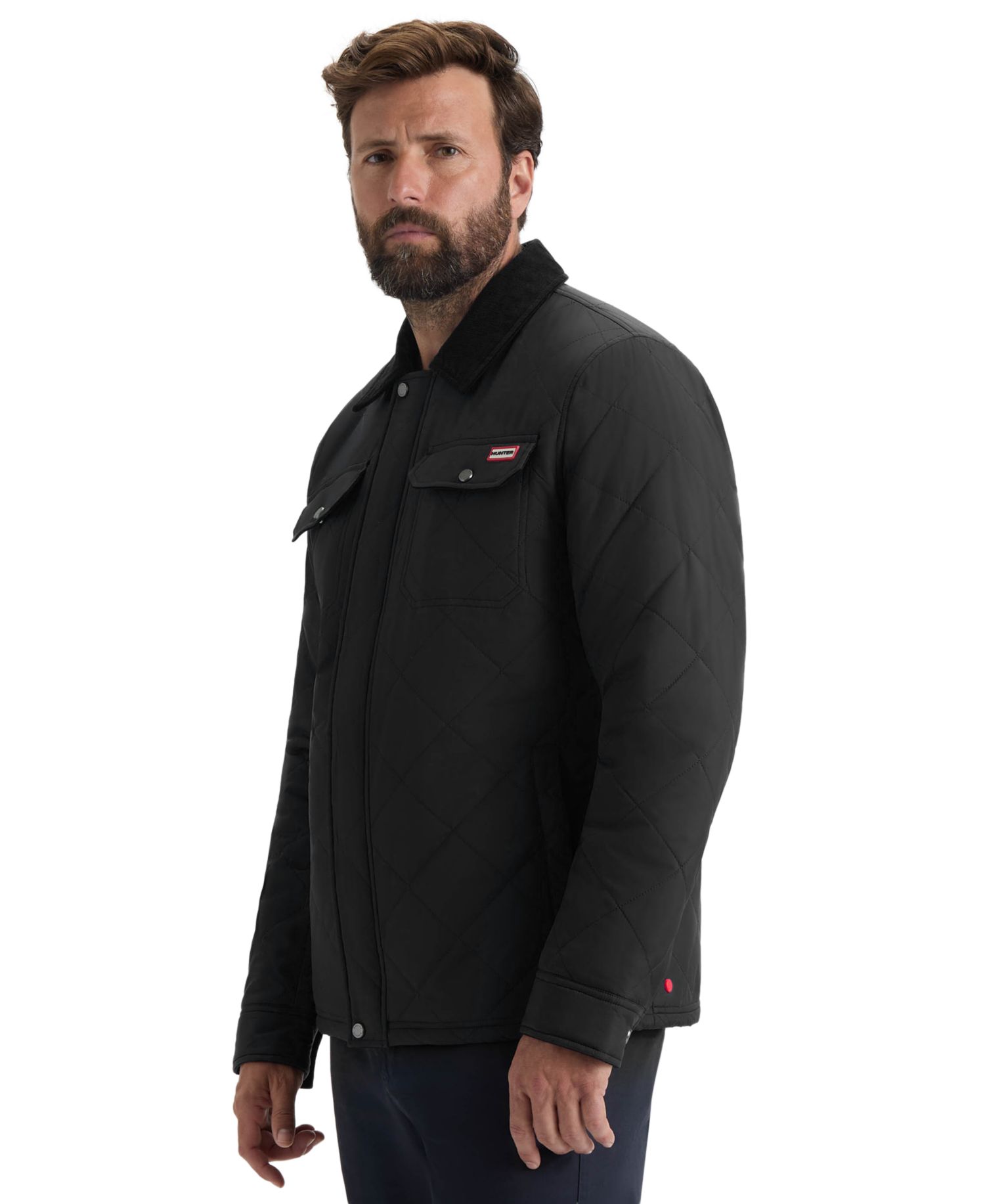 Men's Quilted Sherpa Long-Sleeve Jacket