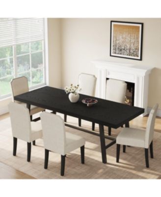 Industrial 86.61" Long Kitchen Dining Table for Dinner, Kitchen, Dining Room