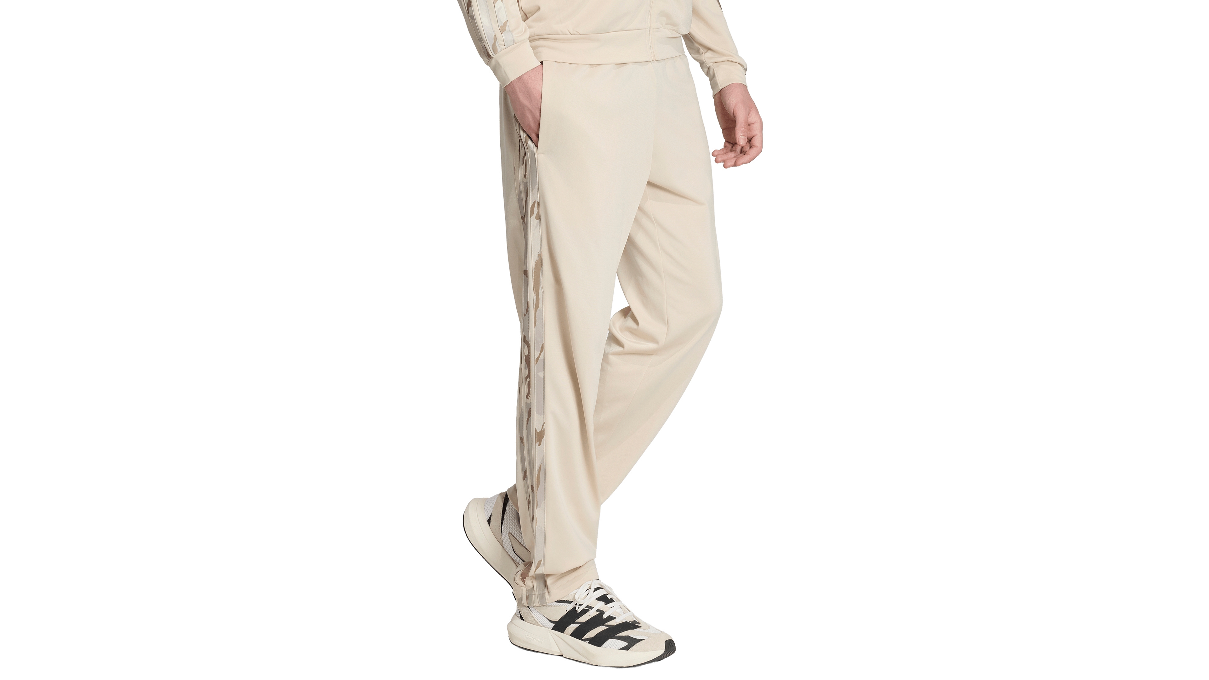 adidas Men's Camouflage Three-Stripes Regular-Fit Trackpants