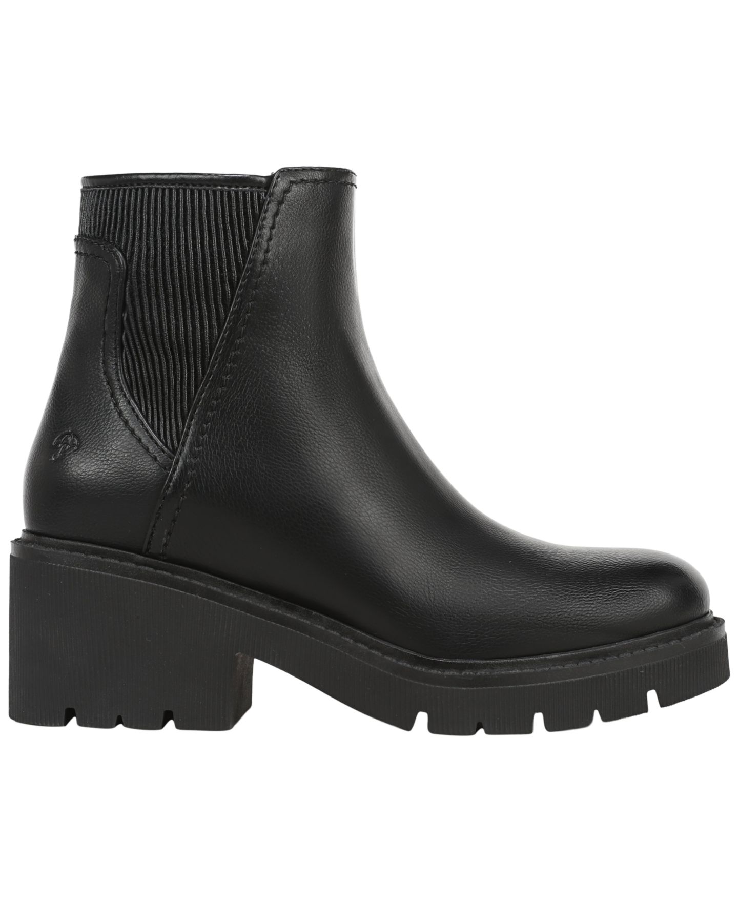Женские ботинки Naturalizer Janet Round Toe Zipper Booties, цвет: Чёрная искусственная кожа — фото 2