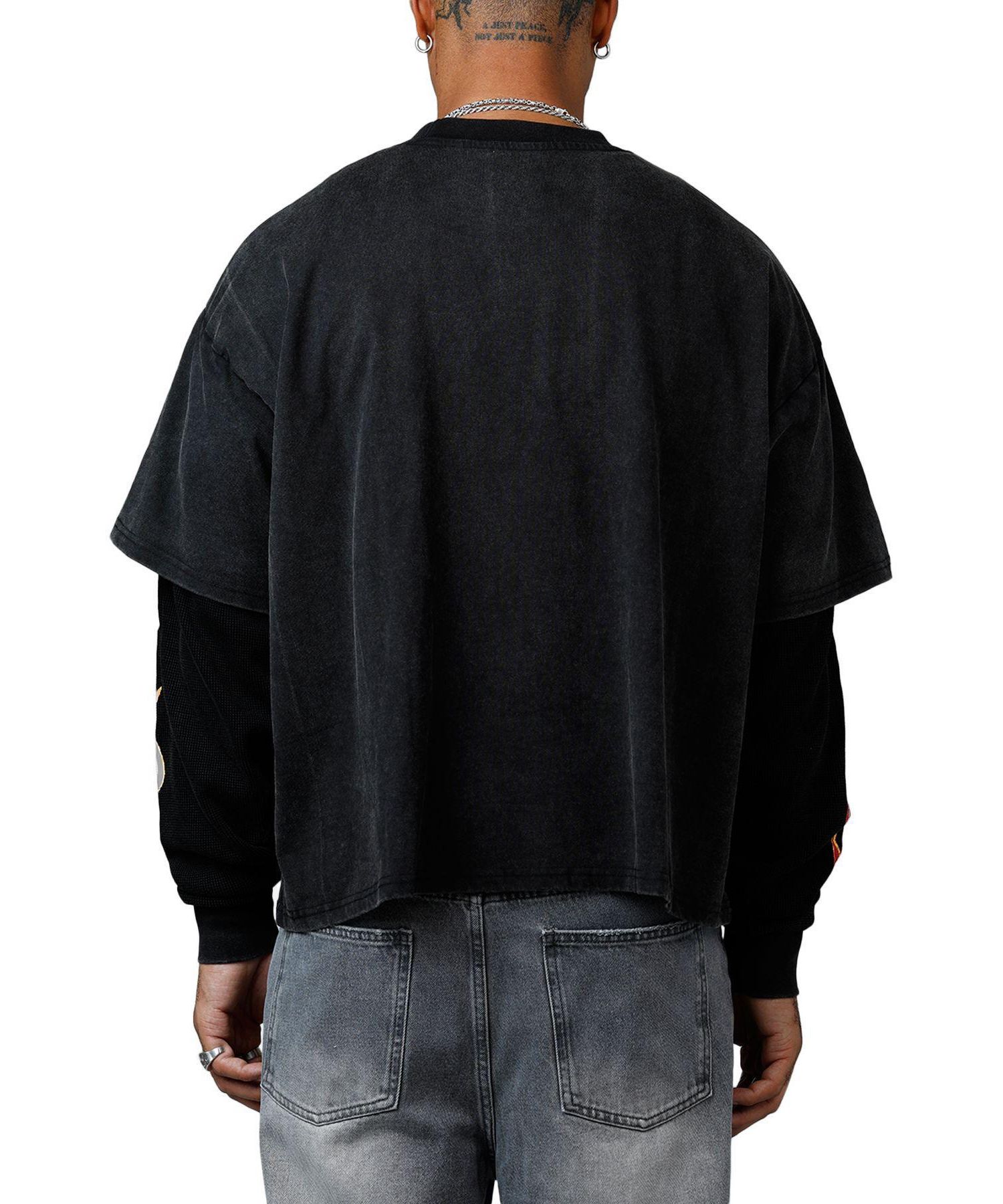 Men's Double Layer Thermal Long Sleeve T-Shirt