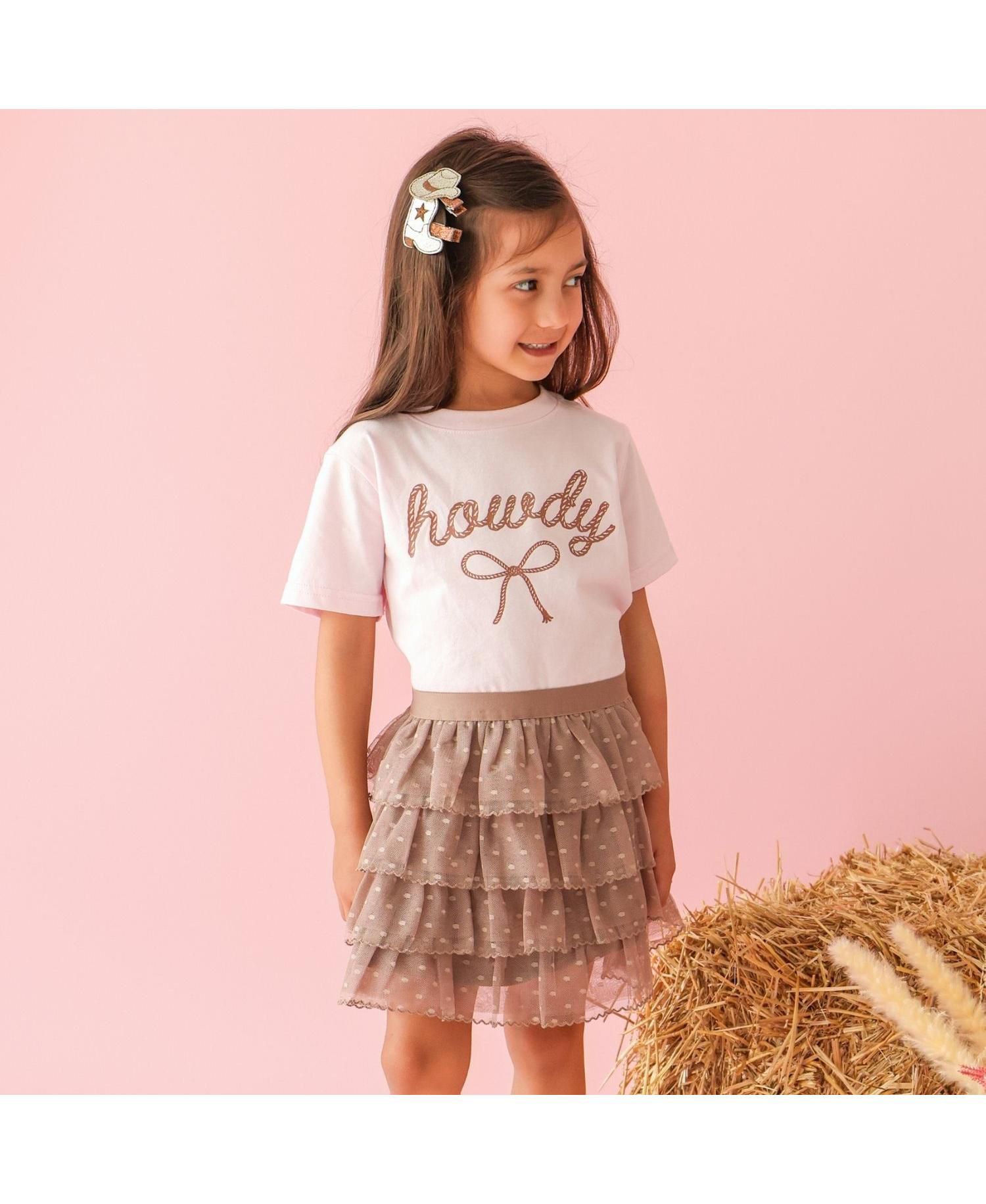 Big Girls (10- 12) Howdy Darling Western Short Sleeve T-Shirt