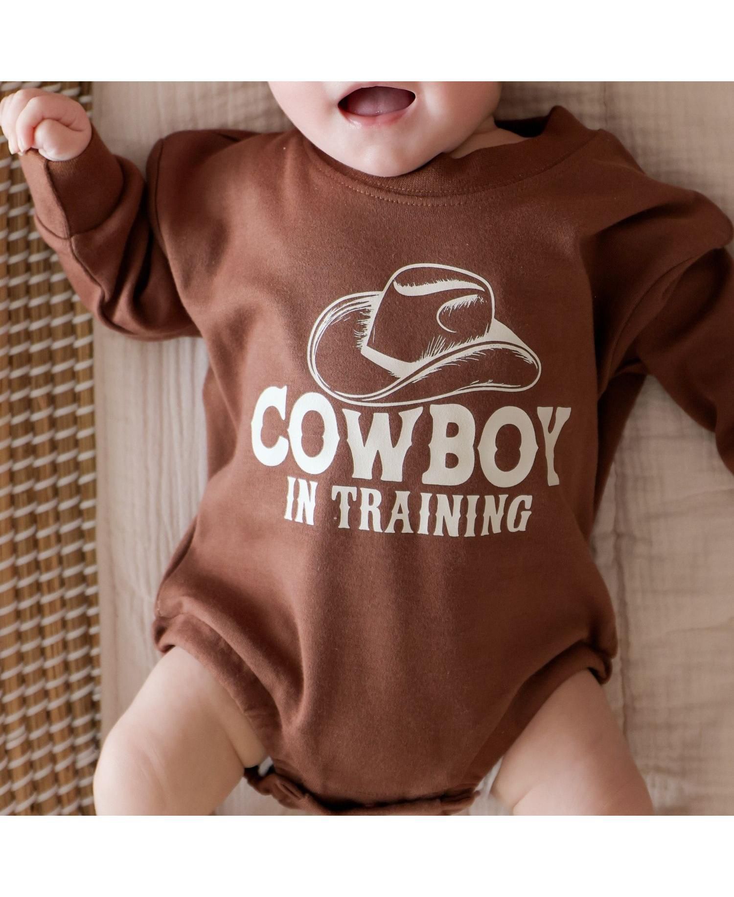 Baby Boys (0M-18M) Cowboy In Training Western Long Sleeve Romper