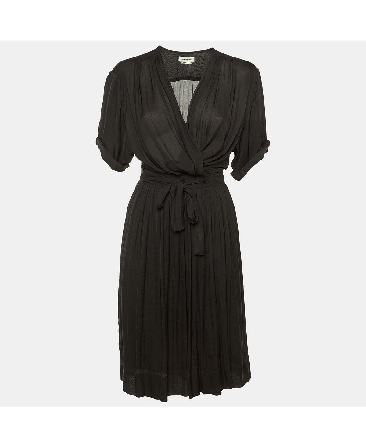 Pre-Owned Isabel Marant Women's Etoile Crepe Wrap Around Midi Dress view 1 — MAYCSS fashion products