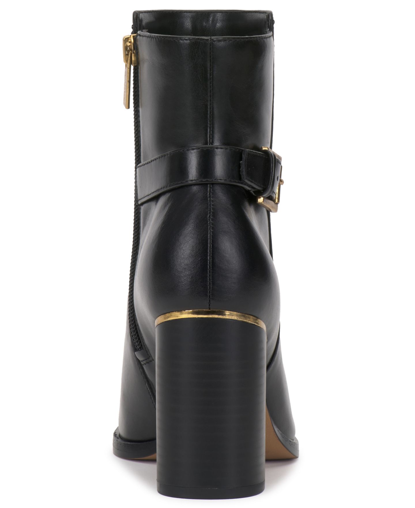 Женские ботинки Vince Camuto Melvani Buckle Dress Booties, цвет: Чёрный кожаный — фото 3