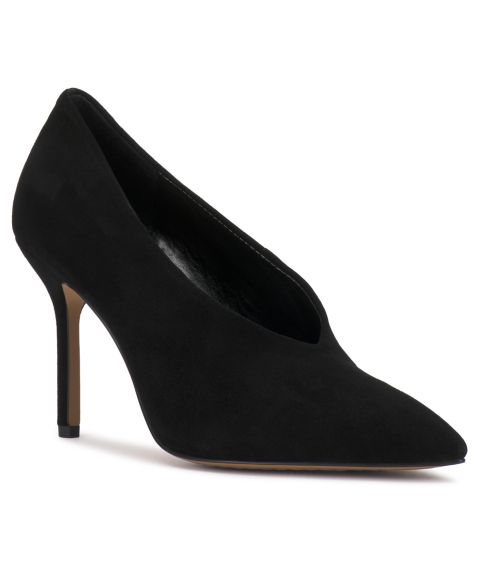Женские туфли Vince Camuto Mozlea High Vamp Pointed Toe Pumps, цвет: Чёрный замшевый