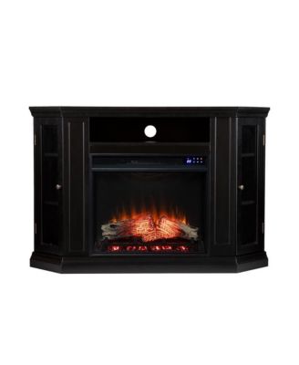 Claremont Electric Corner Touch Screen Fireplace   Storage