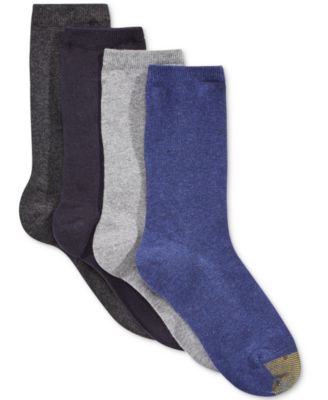 Gold Toe - Women's 4-Pk. Flat Knit Solid Socks