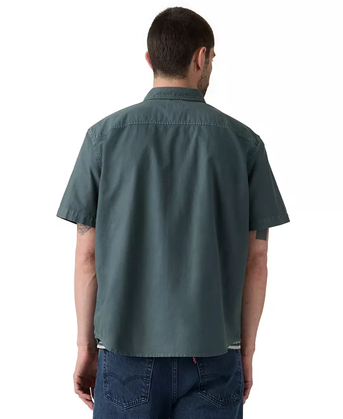 Men's Point Collar Woven Shirt - thumbnail 4