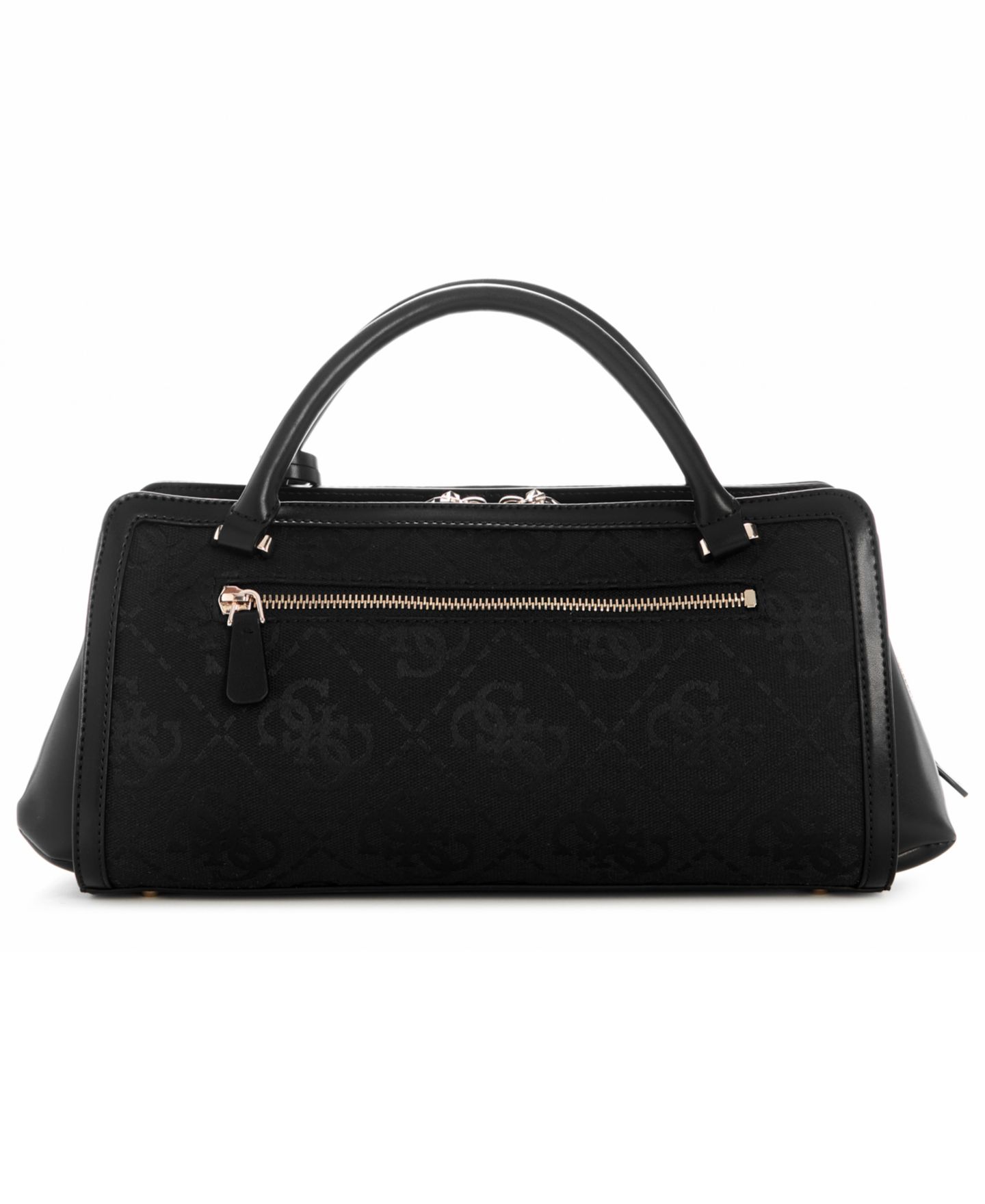 Женская сумка GUESS Audrey Logo Large Satchel Handbag, цвет: Чёрный — фото 2