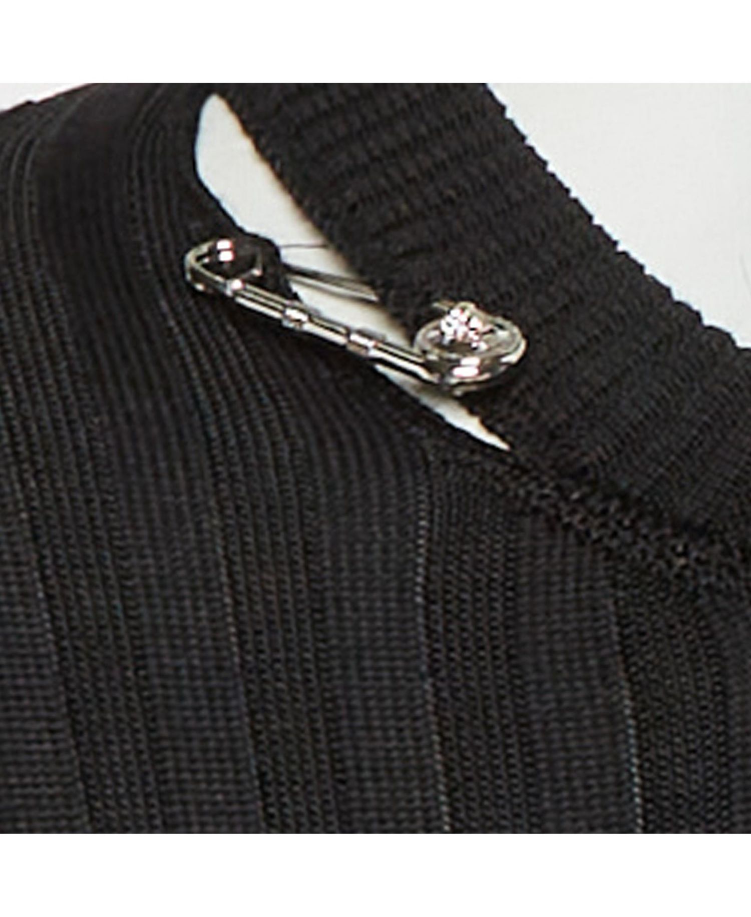 Women's Rib Knit Safety Pin Detail Mini Dress