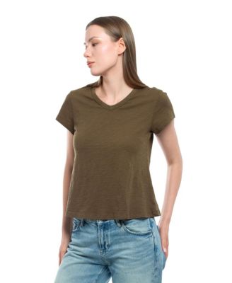 Women's V-Neck Baby Tee