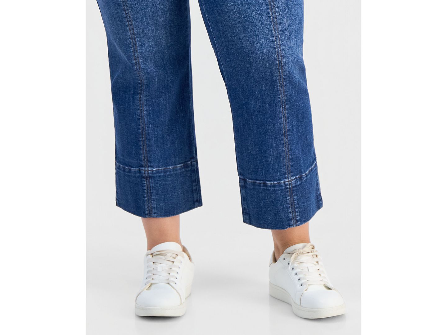 Женские джинсы Democracy Plus 26.5/19" "AB" Solution High Rise Kick Flare with Center Seam and Slit Hem, цвет: Синий — фото 5