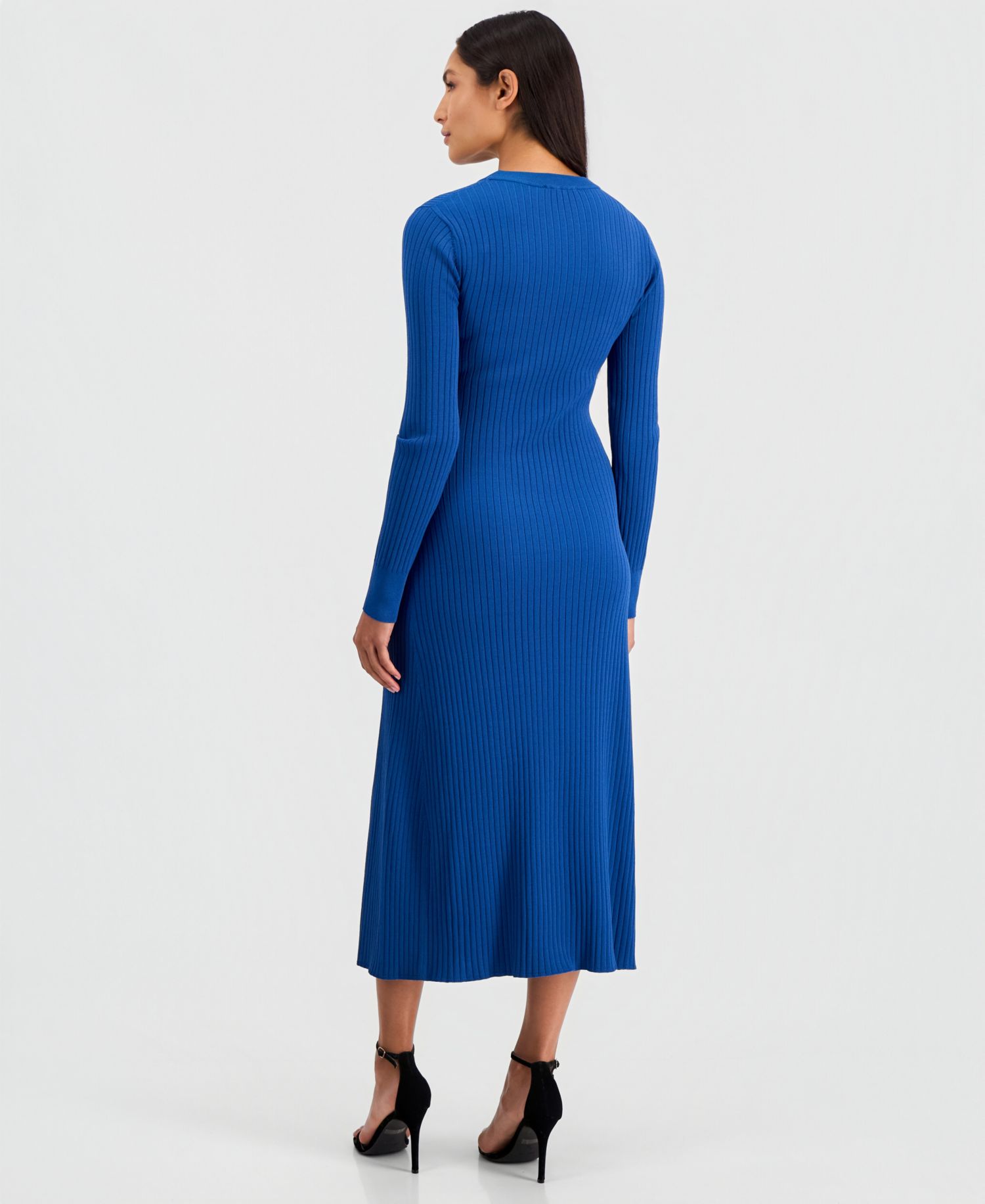 Women's Tamara Ribbed-Knit Side-Slit Sweater Dress