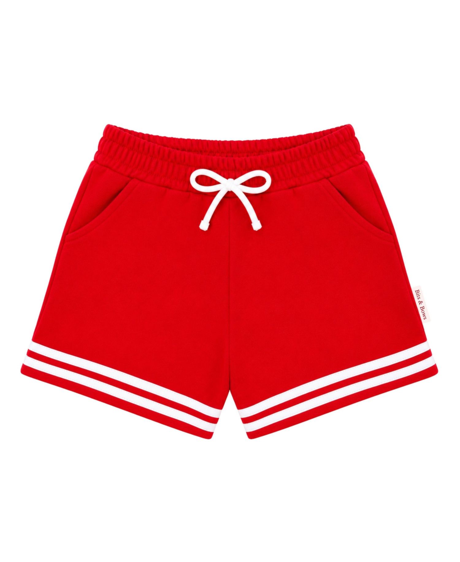 Little/Big (XS-XL) Unisex Striped Varsity Shorts