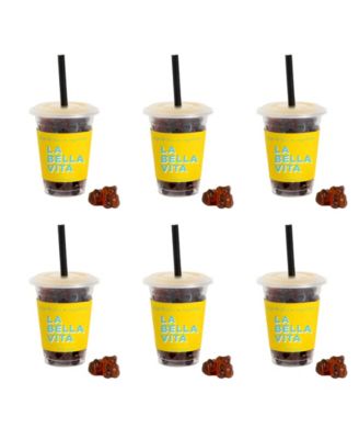 Caffe Luxxe Espresso Bears Mini Coffee Cup Kit, 6-Piece